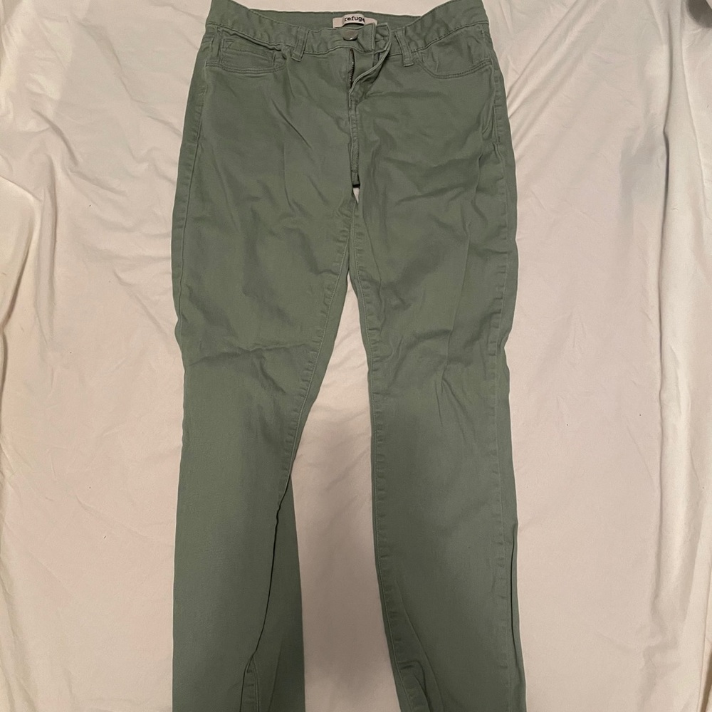 Medium green pants